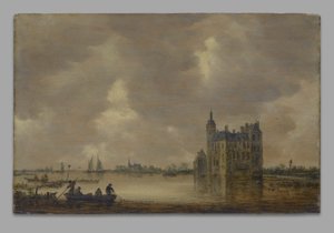 A Castle by a River by Jan van Goyen
