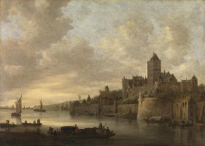 The Valkhof in Nijmegen by Jan van Goyen
