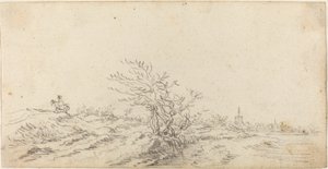 Horseman among the Dunes by Jan van Goyen