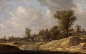 Landscape with Country People by Jan van Goyen