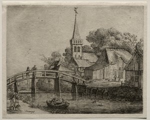 The Wooden Bridge by Jan van Goyen