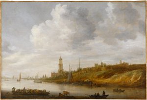 Crossing the Rhine at Rhenen by Jan van Goyen