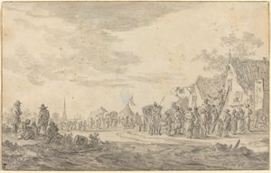 Village Fair by Jan van Goyen