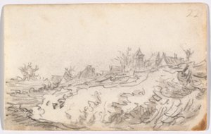Village on Sunny Hillside