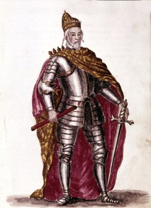 Doge Sebastiano Venier (1577 - 1578). Watercolour Drawing and Ink from the Manuscript “Customs of the Venetians” by Jan van Grevenbroeck by Jan van Grevenbroeck