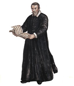 Portrait of Claudio Monteverdi (1567-1643) Italian Composer After Drawing by Jan van Grevenbroeck