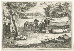 Landscape with Cart and Figures