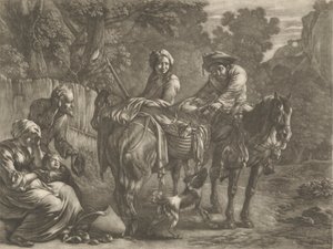 Pillagers, Robbing a Farmer and His Wife by Jan van Huchtenburg