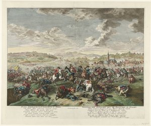 Cavalry Battle in Northern Italy, ca. 1702-1703 by Jan van Huchtenburg