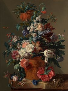 Vase of Flowers by Jan van Huysum