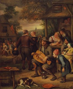 The Hurdy Gurdy Player by Jan van Kessel
