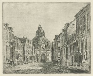 View of the Wittevrouwenpoort in Utrecht by Jan van Lokhorst