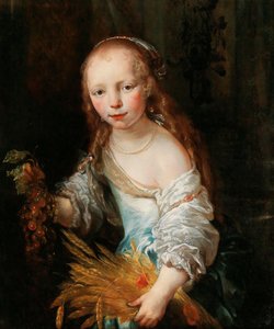 Portrait of a Young Girl as Ceres, c. 1670 by Jan van Noordt