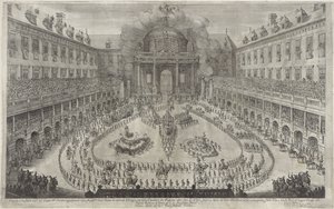 Carousel in the Hofburg in Vienna (Equestrian Ballet for the Wedding of Emperor Leopold I and Margaret Theresa of Spain)