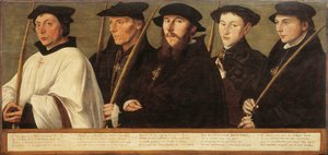 Five Members of the Utrecht Brotherhood of Jerusalem Pilgrims, ca 1541 by Jan van Scorel