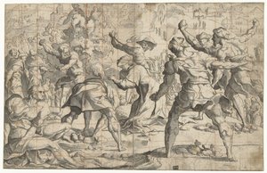 Stoning of Stephen by Jan van Scorel