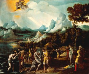The Baptism Of Christ by Jan van Scorel