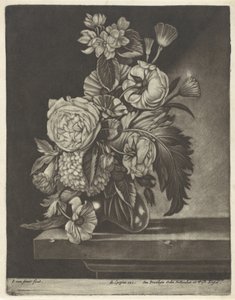 Flowers in a Glass Vase
