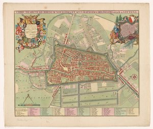 Map of the city of Utrecht by Jan van Vianen