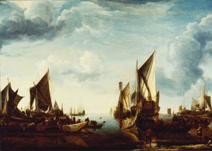 The Visit of the Stadholder, Prince Frederik Hendrik, to the Fleet of the States General at Dordrecht in 1646