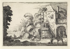 Inn in a Landscape by Jan van de Velde (II)