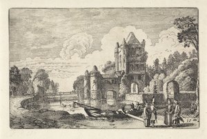 Landscape with the Amsterdam Gate in Haarlem (Landscapes series)