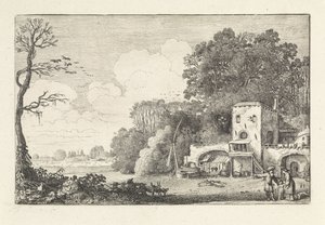 Landscape with the Dismissal of Hagar and Ishmael by Jan van de Velde (II)