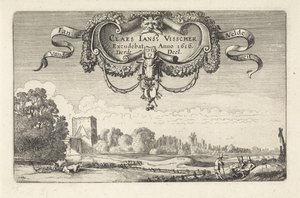 Resting Figures in a Landscape with Cows and a Tower (Landscapes) (Amenissimae Aliquot Requculae)