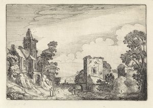 Tower and a Church in a Landscape