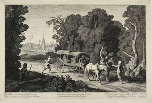 Robbers Attacking a Coach by Jan van de Velde II