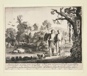 Tobias and the Angel, with the Fish from the Story of Tobias