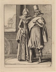 Two Figures in Costume
