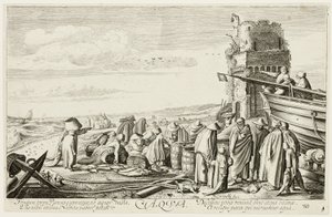 Water, plate three from The Four Elements by Jan van de Velde II