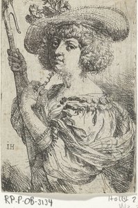 Shepherdess by Jan van den Hoecke