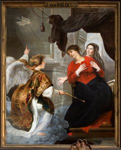 Parish Church (Parochiekerk Onze-Lieve-Vrouw). Interior. Painting by Jan van den Hoecke
