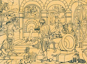 Cannon foundry (drawing)