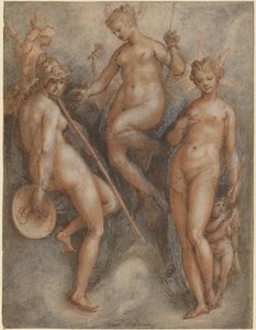 Three Goddesses: Minerva, Juno and Venus by Jan van der Straet