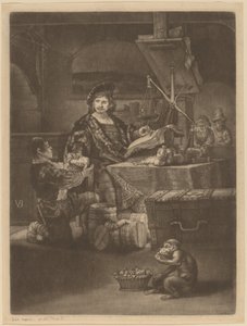 Jan Uytenbogaert by Jan van der Bruggen after Rembrandt van Rijn