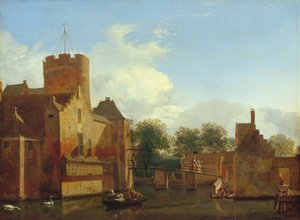 Loenerslot Castle in Holland by Jan van der Heyden