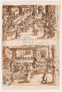 Dance of Salome; (detail) by Jan van der Straet, called Stradanus