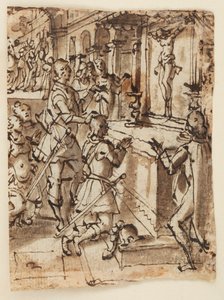 Saint Giovanni Gualberto and the Miraculous Crucifix by Jan van der Straet, called Stradanus