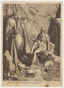 St John the Baptist in the Wilderness by Jan van der Straet, called Stradanus
