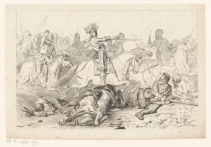 Battle of Nieuwpoort by Jan van der Veen (prentmaker)