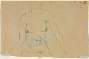 Torso of a Nude Woman (verso) by Jane Poupelet