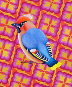 Waxwing, 2023 by Jane Tattersfield