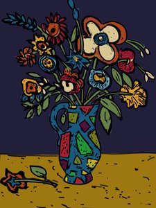 Flowers in a loudware Jug, 2012
