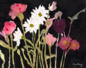 Floral with Daisies by Janel Bragg