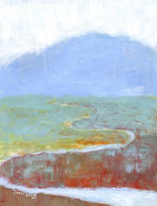 Mountainscape with Slough and Wildflowers for Annabelle