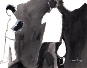 Patrons at the Palm Springs Art Museum, c.2017 by Janel Bragg