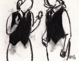 Waitresses at Cafe Sabarsky by Janel Bragg